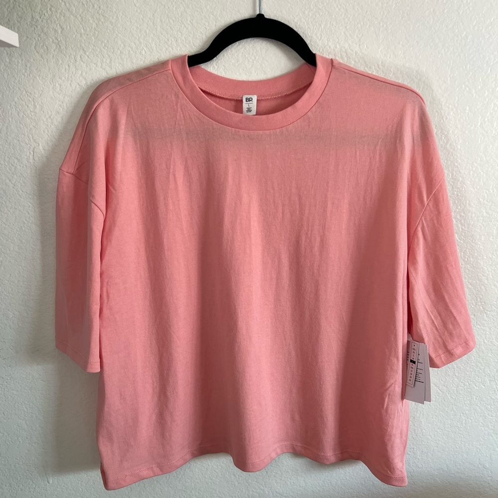 Drop Shoulder Cropped Tee